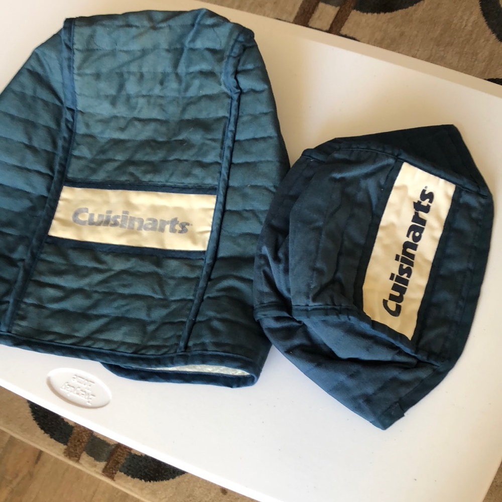 Vintage Cuisinarts Appliance and toaster Cover set